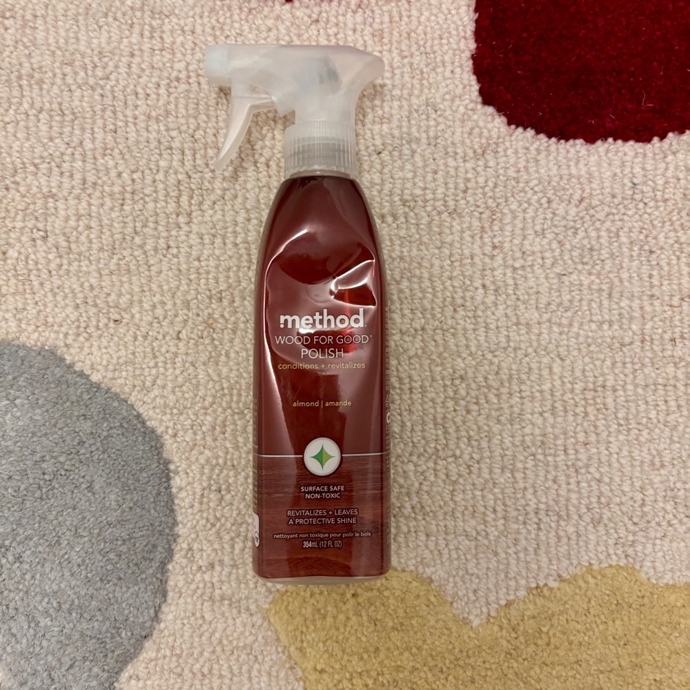Method Wood for Good Wood Polish Spray Bottle Almond  12 Fl Oz